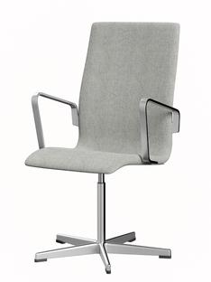 Oxford With armrests|Middle-high back|Fixed base|Hallingdal 65|110 - White/grey