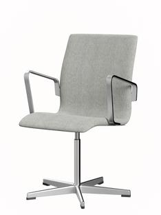 Oxford With armrests|Low back|Fixed base|Hallingdal 65|110 - White/grey