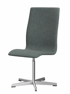 Oxford Without armrests|Middle-high back|Fixed base|Hallingdal 65|130 - Grey