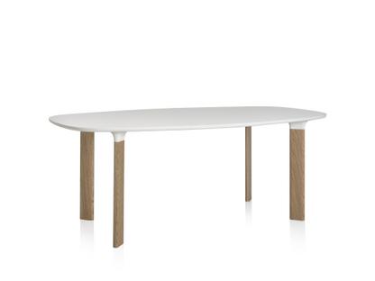 Analog White laminate, legs oak|185 x 105 cm