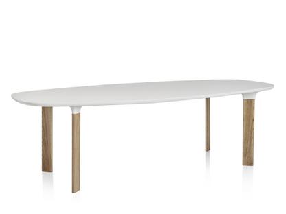 Analog White laminate, legs oak|245 x 105 cm