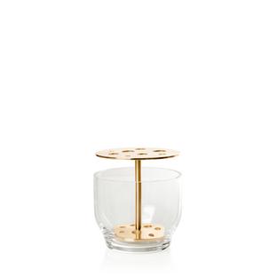 Objects Ikebana Vase Small (Ø 12 cm)|Brass plated