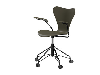 Series 7 Swivel Chair 3117 / 3217 New Colours With armrests|Lacquer|Olive green|Black