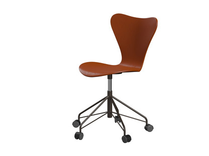Series 7 Swivel Chair 3117 / 3217 New Colours Without armrests|Coloured ash|Paradise orange|Brown bronze