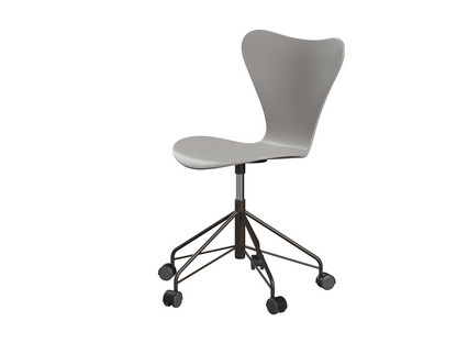 Series 7 Swivel Chair 3117 / 3217 New Colours Without armrests|Lacquer|Nine grey|Brown bronze