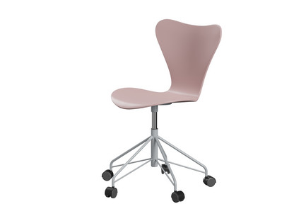 Series 7 Swivel Chair 3117 / 3217 New Colours Without armrests|Lacquer|Pale rose|Silver grey