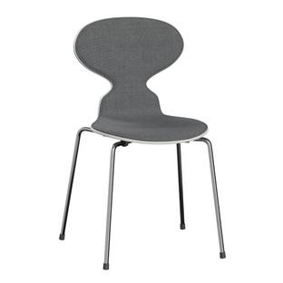 Ant Chair 3101 with Front Padding Coloured ash|White|Remix 143 - Grey|Chrome