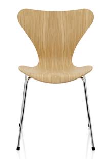 Series 7 Chair 3107 Clear varnished wood|Natural oak|Chrome