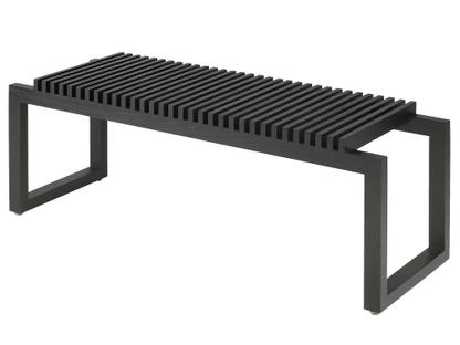 Cutter Bench Black lacquered oak