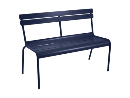 Luxembourg Bench with Backrest Deep blue