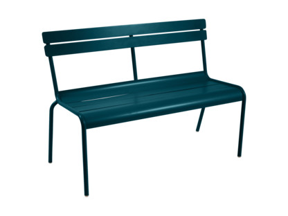 Luxembourg Bench with Backrest Acapulco blue