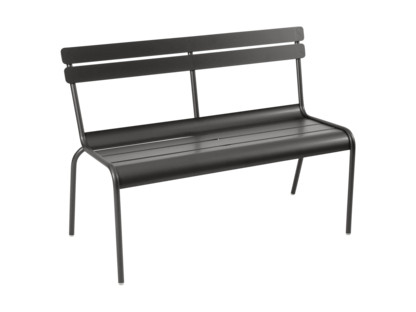 Luxembourg Bench with Backrest Liquorice