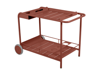 Luxembourg Bar Trolley Red ochre