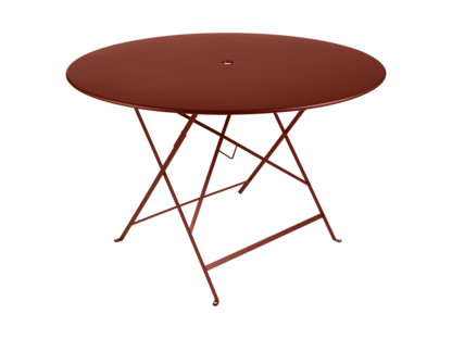 Bistro Folding Table round H 74 x Ø 117 cm|Red ochre