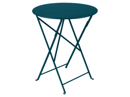 Bistro Folding Table round H 74 x Ø 60 cm|Acapulco blue