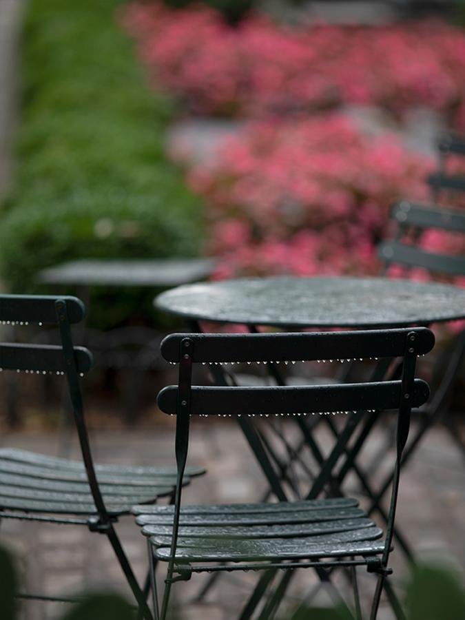 Fermob Bistro Folding Table round, H 74 x Ø 60 cm, Cactus by Studio