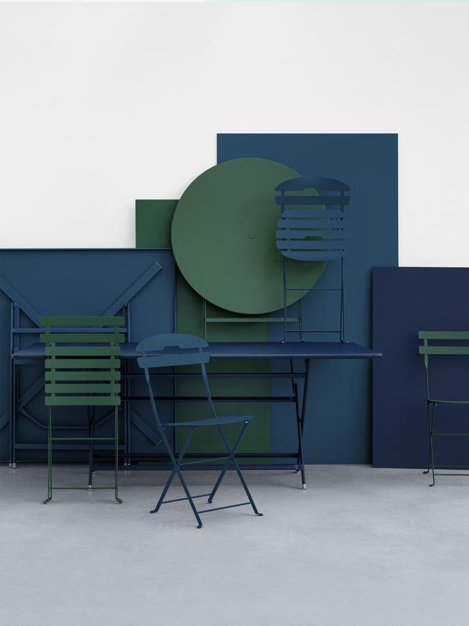 Fermob Bistro Folding Table round, H 74 x Ø 60 cm, Cactus by Studio