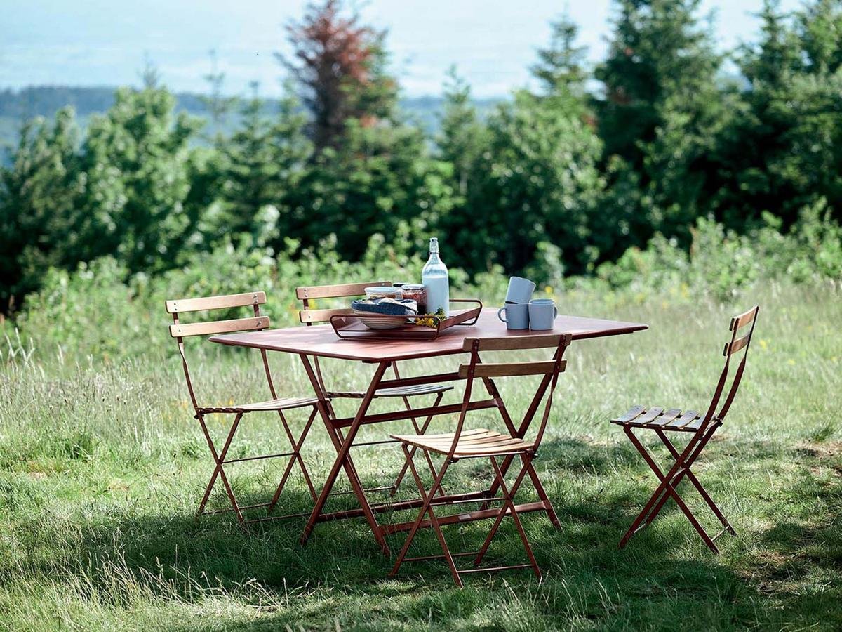 Fermob Bistro Folding Table rectangular, H 74 x W 97 x D 57 cm, Cactus