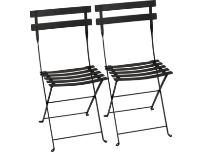Bistro Folding Chair Set of 2 Liquorice