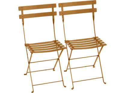 Bistro Folding Chair Set of 2 Gingerbread
