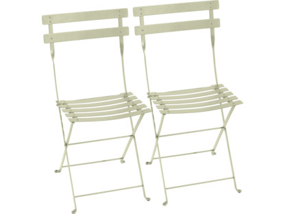 Bistro Folding Chair Set of 2 Willow green