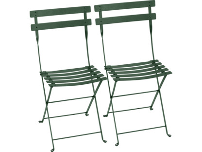 Bistro Folding Chair Set of 2 Cedar green