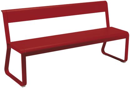 Bellevie Bench with Back Chili
