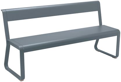Bellevie Bench with Back Storm grey