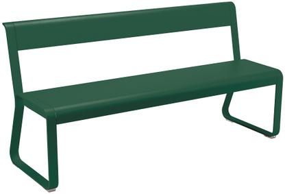 Bellevie Bench with Back Cedar green