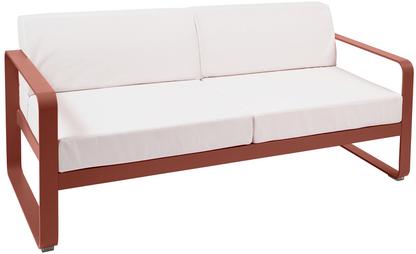 Bellevie 2-Seater Sofa Off-white|Red ochre