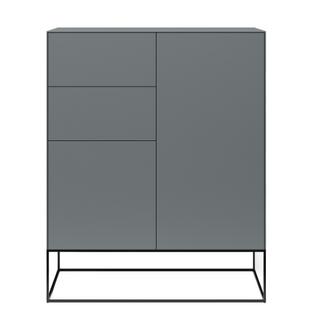 F40 Combi chest of drawers With frame|Graphite matte