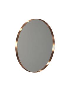 Unu Mirror round ø 60 cm|Brushed copper