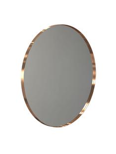 Unu Mirror round ø 80 cm|Brushed copper