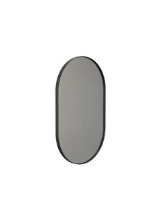 Unu Mirror oval H 100 x W 60 cm|Black matt