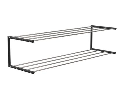 Nova Shoe Rack W 101,9 x D 30 cm |Polished stainless steel / matt black