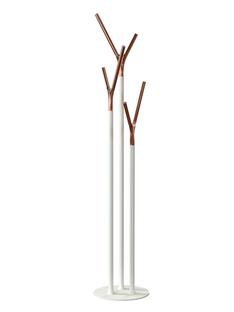 Wishbone Coat Rack White matt / polished copper 