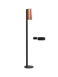 Nova Floor Disinfection Dispenser Black matt|Brushed copper