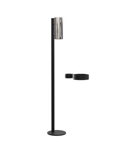 Nova Floor Disinfection Dispenser Black matt|Polished stainless steel