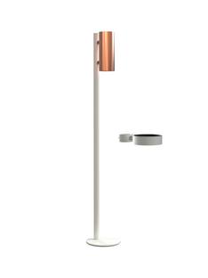 Nova Floor Disinfection Dispenser White matt|Brushed copper