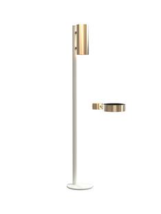 Nova Floor Disinfection Dispenser White matt|Brushed gold