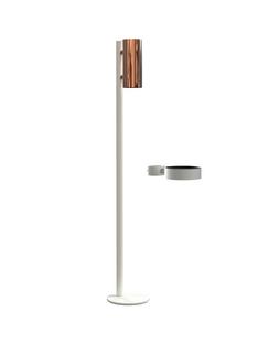 Nova Floor Disinfection Dispenser White matt|Polished copper