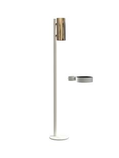 Nova Floor Disinfection Dispenser White matt|Polished gold