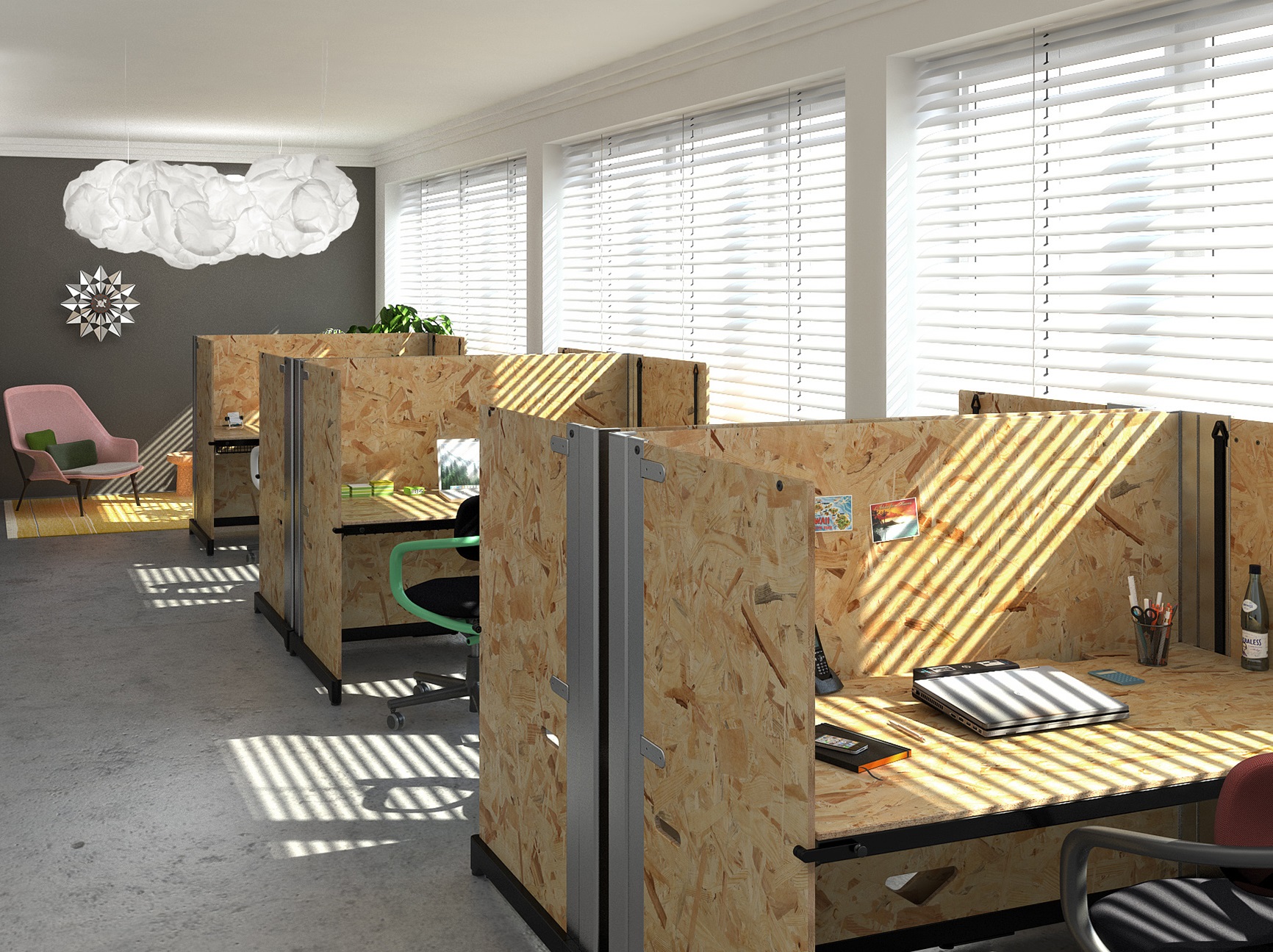 Setting up and planning a contemporary office open plan