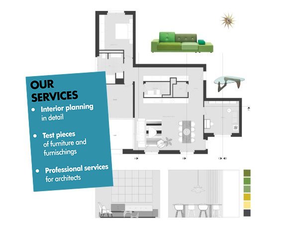 Planning sketch furnishing consulting