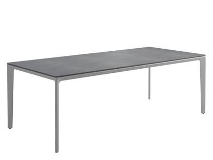 Carver Table Ceramic|Powder coated white|L 220 x W 100 cm