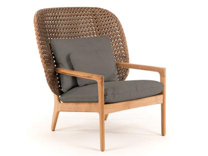 Kay Highback Lounge Chair Brindle|Fife Platinum|Without Ottoman