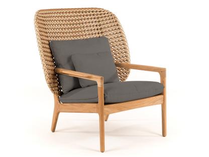Kay Highback Lounge Chair Harvest|Fife Platinum|Without Ottoman