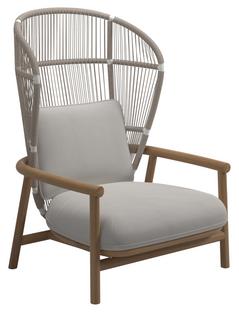 Fern Highback Lounge Chair Dune|Blend Linen