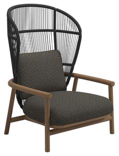 Fern Highback Lounge Chair Raven|Wave Quarry