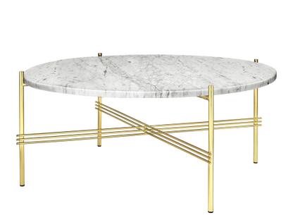 TS Coffee Table Ø 80 x H 35 cm|White|Brass
